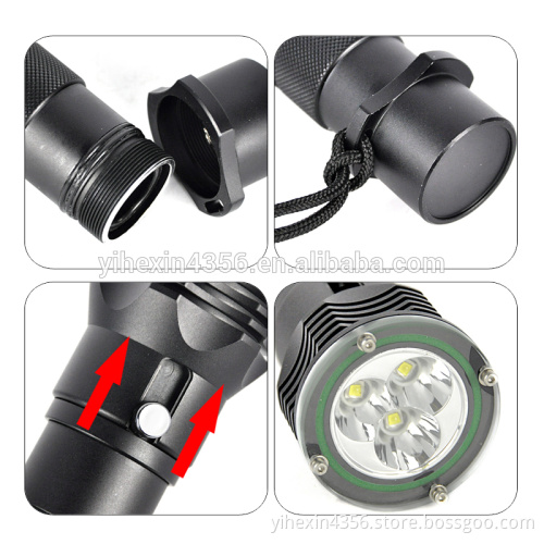 High Quality Original Cree L2 Led Aluminum Alloy Diving Flashlight Torch
